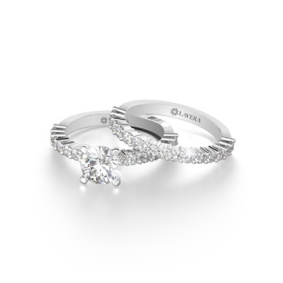 Diamond Engagement Ring Set (for stacking)